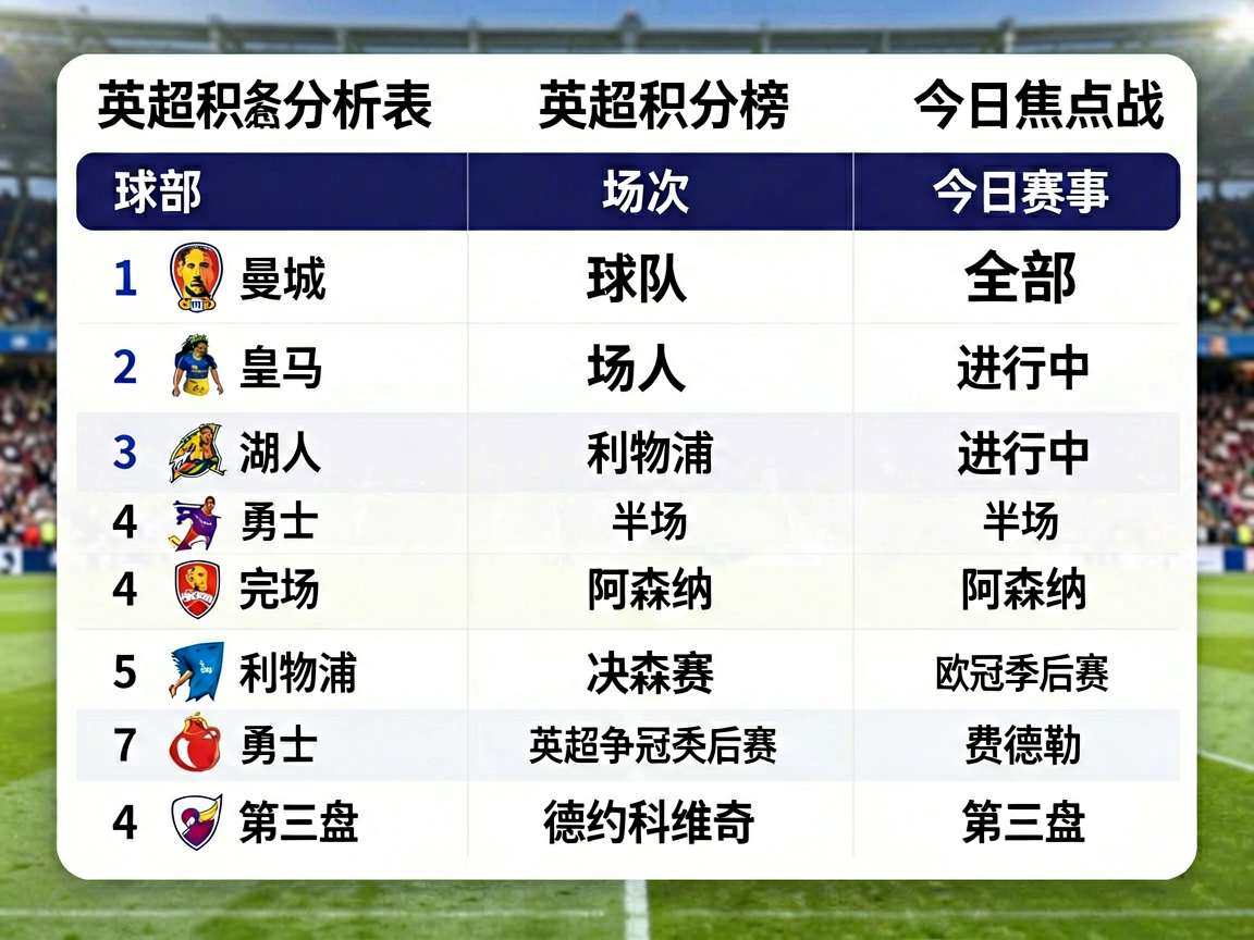 详细赛程与数据分析表
